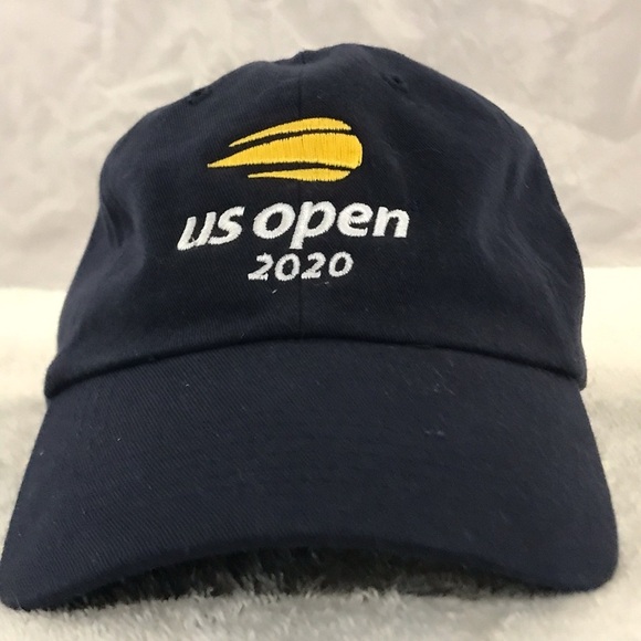 Quake City's "US Open 2020" Adjustable Navy Blue Tennis Tournament Ball Cap - Picture 2 of 15